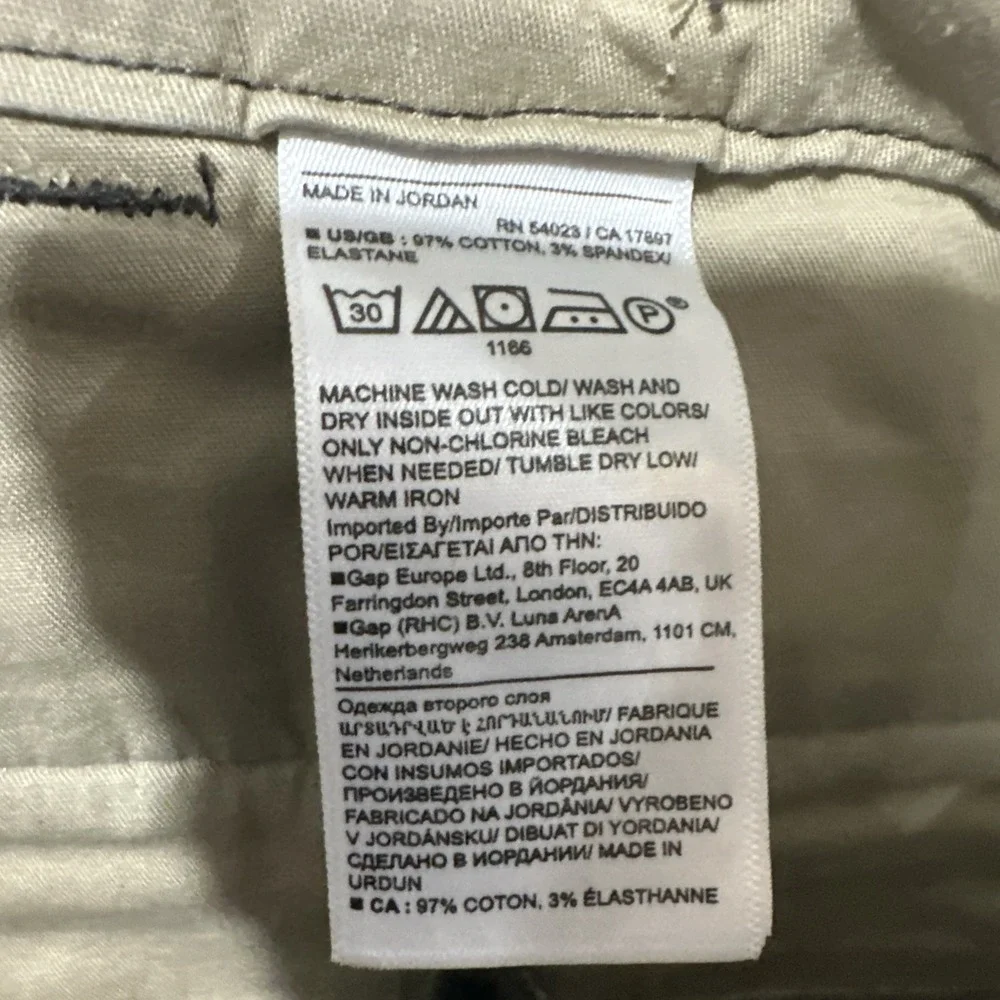 Banana Republic Traveler Moleskin Cargo Dark Charcoal Paratrooper Pants Size 38R